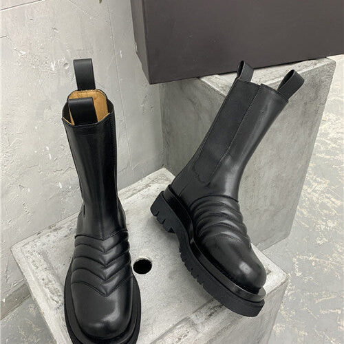High Quality Luxury Bottega Veneta Mid Calf Boots alternate view