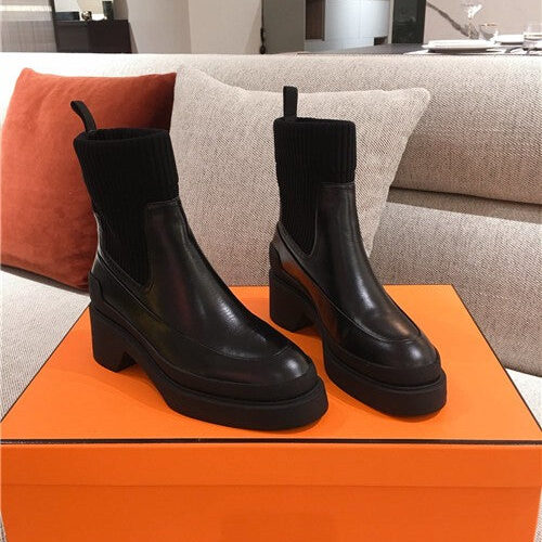 High Quality Luxury Hermes Booties Women Shoes