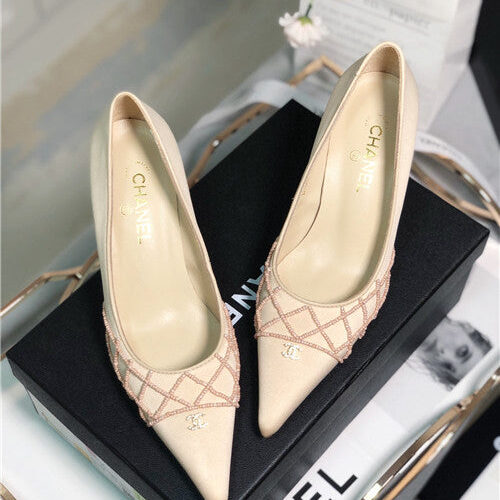 High Quality Luxury Chanel Mid Heel Sandals alternate view