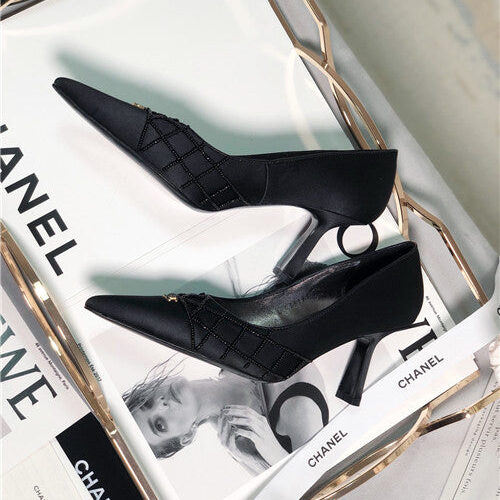 High Quality Luxury Chanel Mid Heel Sandals – Style 41766 product detail