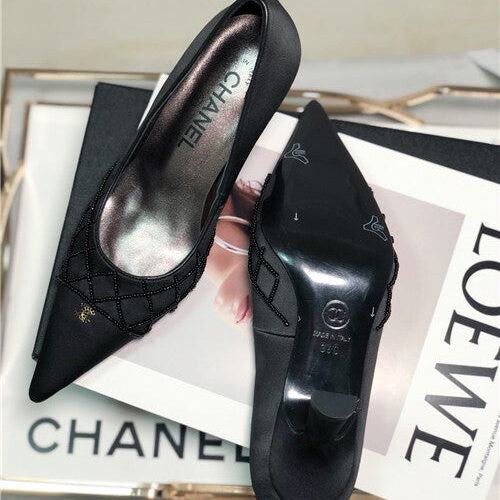 High Quality Luxury Chanel Mid Heel Sandals – Style 41766 product detail