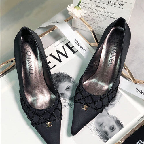 High Quality Luxury Chanel Mid Heel Sandals – Style 41766 product detail