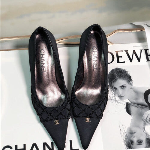 High Quality Luxury Chanel Mid Heel Sandals – Style 41766 alternate view