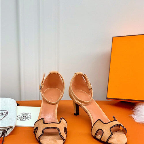High Quality Luxury Hermes High Heel Sandals – Style 98659 alternate view