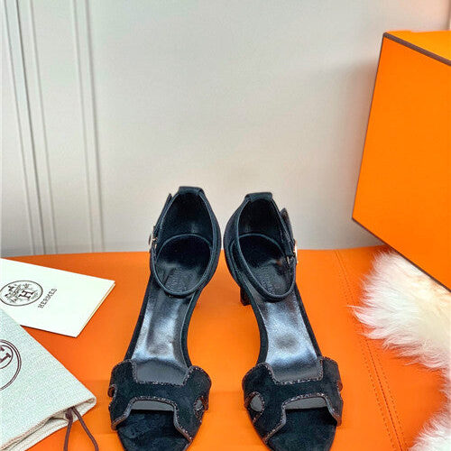 High Quality Luxury Hermes High Heel Sandals – Style 65891 alternate view