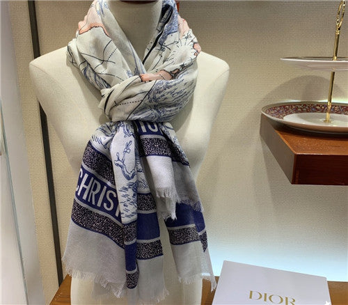 High Quality Luxury Dior Cashmere Shawl – Style 25335 alternate view