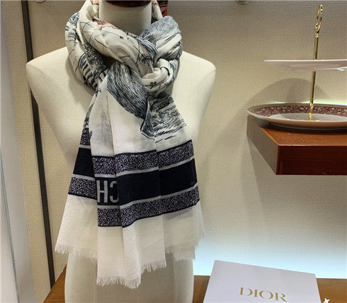 High Quality Luxury Dior Cashmere Shawl – Style 25332
