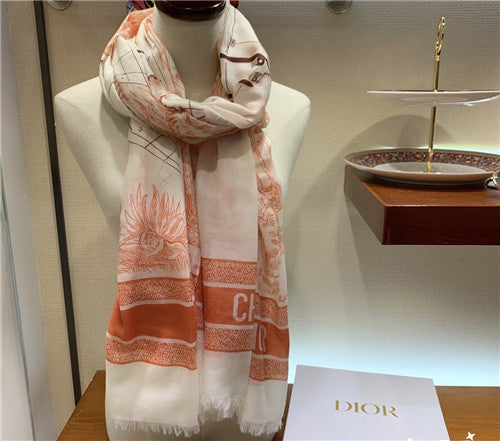High Quality Luxury Dior Cashmere Scarf Scarves