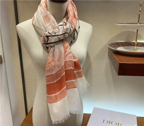 High Quality Luxury Dior Cashmere Scarf Scarves alternate view