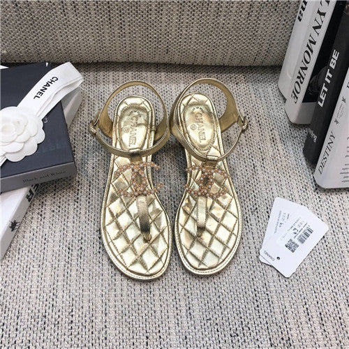 High Quality Luxury Chanel Pearl Buckle Flip Flops Sandals – Style 39590 alternate view
