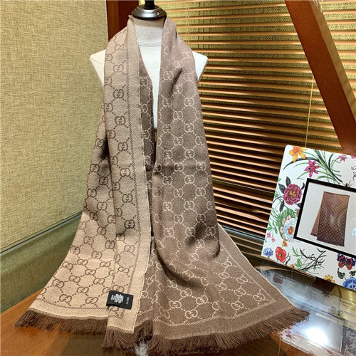 High Quality Luxury Gucci Cashmere Scarf Scarve – Style 26041