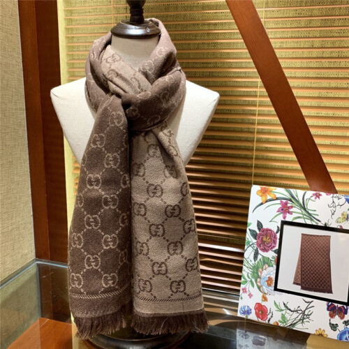 High Quality Luxury Gucci GG Wool Scarf