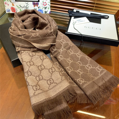 High Quality Luxury Gucci GG Wool Scarf product detail
