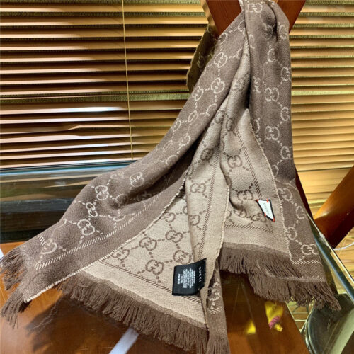 High Quality Luxury Gucci GG Wool Scarf product detail