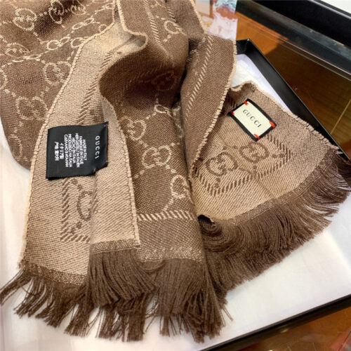High Quality Luxury Gucci GG Wool Scarf product detail