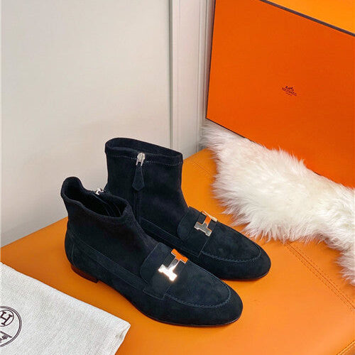 High Quality Luxury Hermes H Buckle Boots Shoes product detail