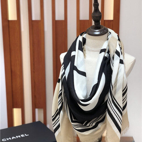High Quality Luxury Chanel Cashmere Scarf Scarves – Style 25043 product detail