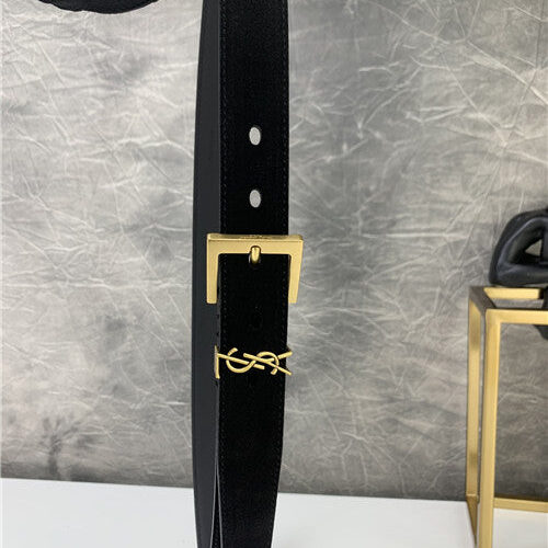 High Quality Luxury YSL Leather Belt – Style 45553 alternate view