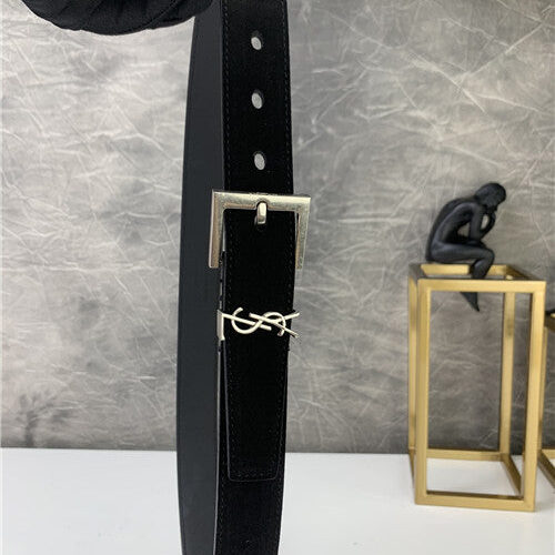 High Quality Luxury YSL Leather Belt – Style 45556 alternate view