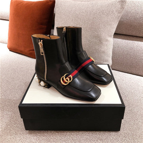 High Quality Luxury Gucci Pearl Boots Shoes – Style 46387