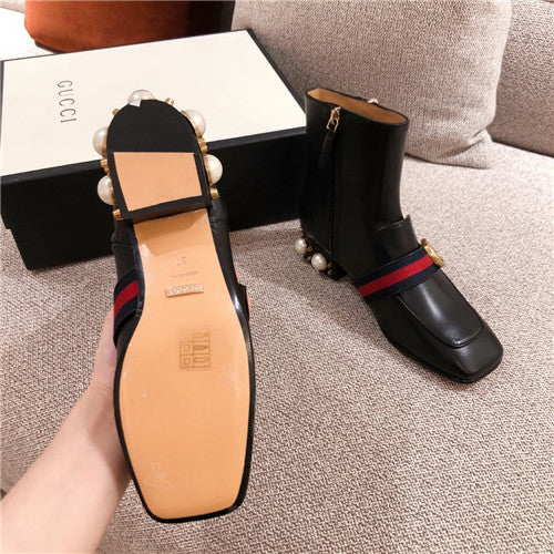 High Quality Luxury Gucci Pearl Boots Shoes – Style 46387 product detail