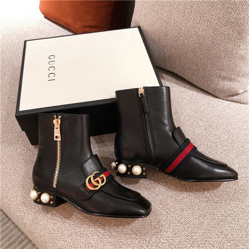 High Quality Luxury Gucci Pearl Boots Shoes – Style 46387 alternate view