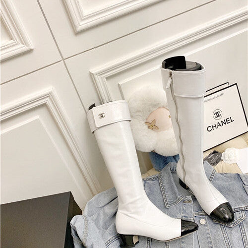High Quality Luxury Chanel Long Boots Shoes – Style 28390