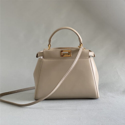 High Quality Luxury Fendi Peekaboo Sheepskin Bag