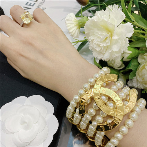 High Quality Luxury Chanel Pearl Bracelet – Style 50317 alternate view