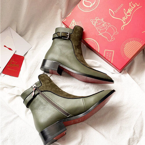 High Quality Luxury Christian Louboutin Red Bottoms Boots – Style 16276 product detail