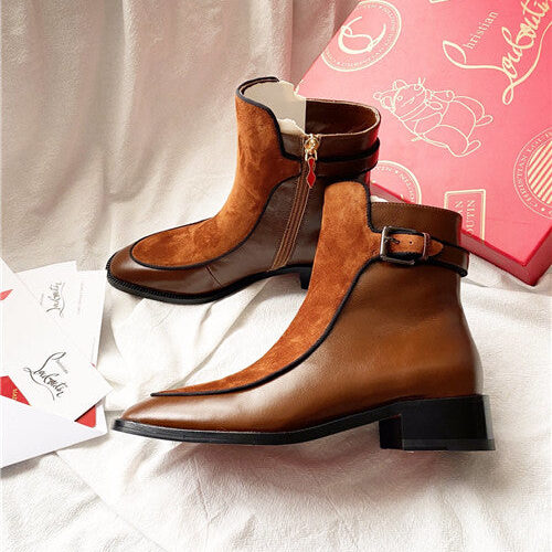 High Quality Luxury Christian Louboutin Red Bottoms Boots – Style 52436 product detail