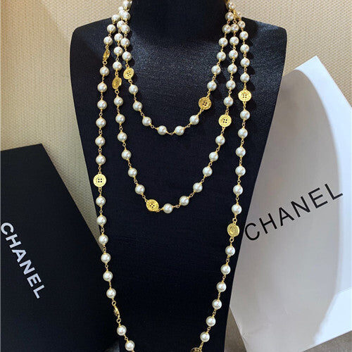 High Quality Luxury Chanel Pearl Necklace – Style 50339
