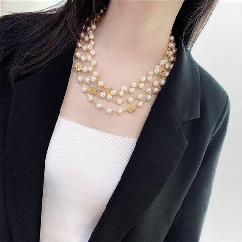 High Quality Luxury Chanel Pearl Necklace – Style 50339 alternate view