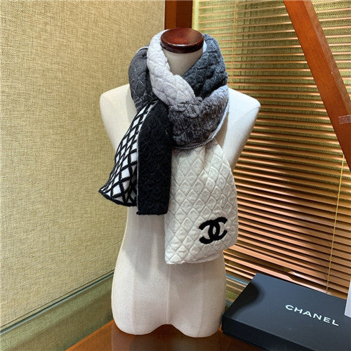 High Quality Luxury Chanel Cashmere Scarf Scarves – Style 25048 alternate view