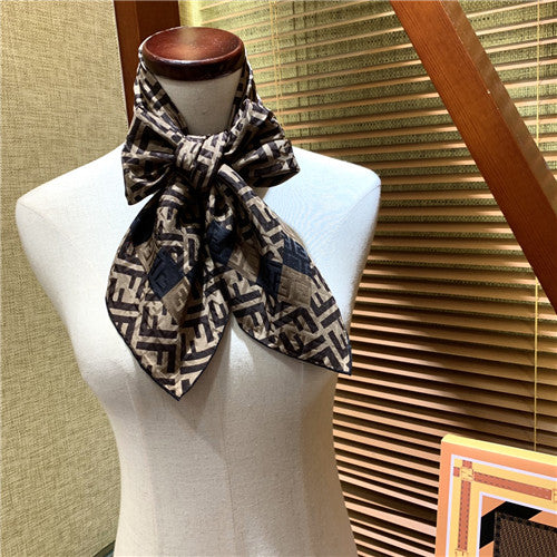 High Quality Luxury Fendi Silk Scarf Womens alternate view