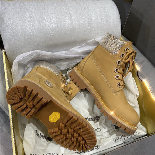High Quality Luxury Jimmy Choo X Timberland Ankle Boots – Style 90327 product detail
