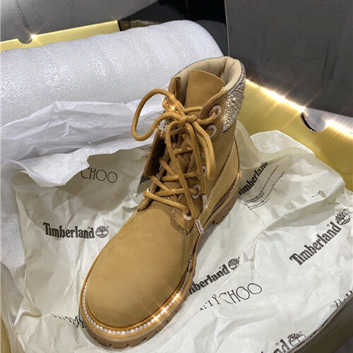 High Quality Luxury Jimmy Choo X Timberland Ankle Boots – Style 90327 product detail