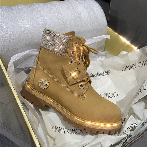 High Quality Luxury Jimmy Choo X Timberland Ankle Boots – Style 90327 product detail