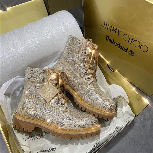 High Quality Luxury Jimmy Choo X Timberland Ankle Boots