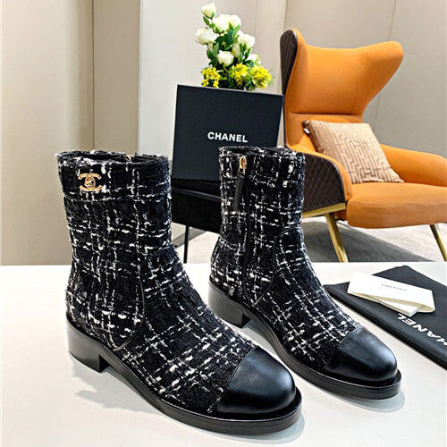 High Quality Luxury Chanel Ankle Boots – Style 93254