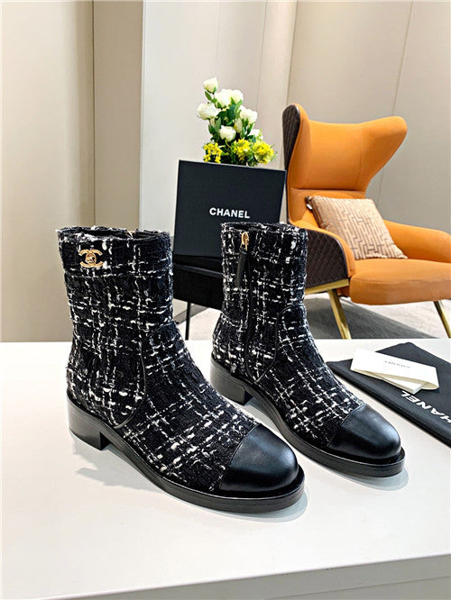 High Quality Luxury Chanel Ankle Boots – Style 93254