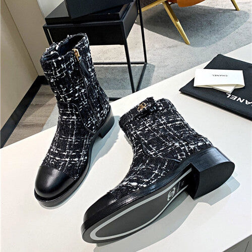 High Quality Luxury Chanel Ankle Boots – Style 93254 alternate view
