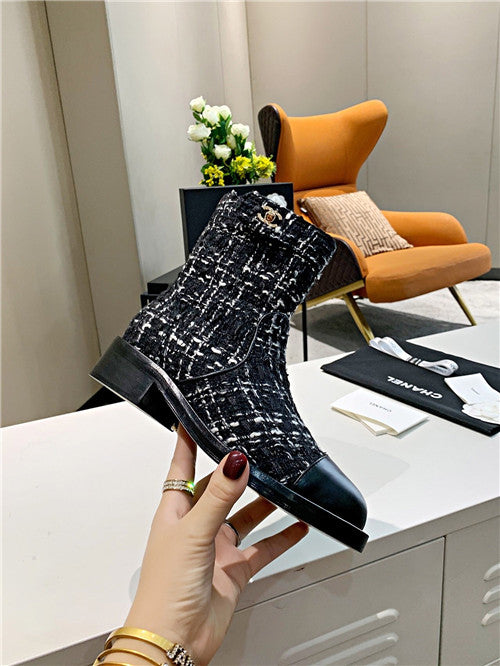 High Quality Luxury Chanel Ankle Boots – Style 93254 product detail