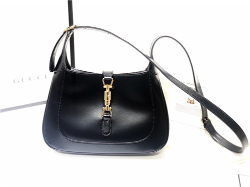 High Quality Luxury Gucci Jackie 1961 Hobo Bag Black