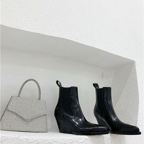 High Quality Luxury Bottega Veneta Pointed Boots – Style 82790 alternate view