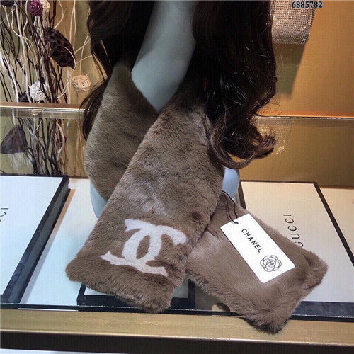 High Quality Luxury Chanel Mink Fur Scarf Scarves