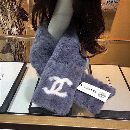 High Quality Luxury Chanel Mink Fur Scarf Scarves – Style 25130