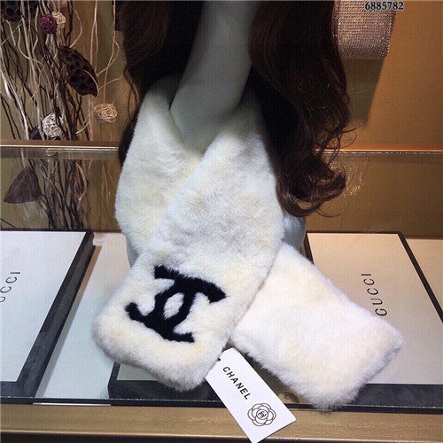 High Quality Luxury Chanel Mink Fur Scarf Scarves – Style 25126