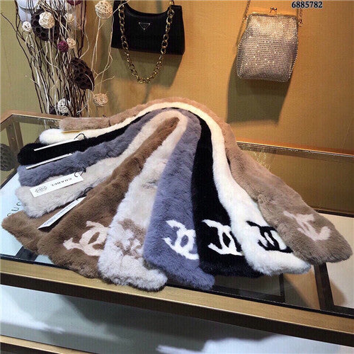 High Quality Luxury Chanel Mink Fur Scarf Scarves – Style 25128 product detail