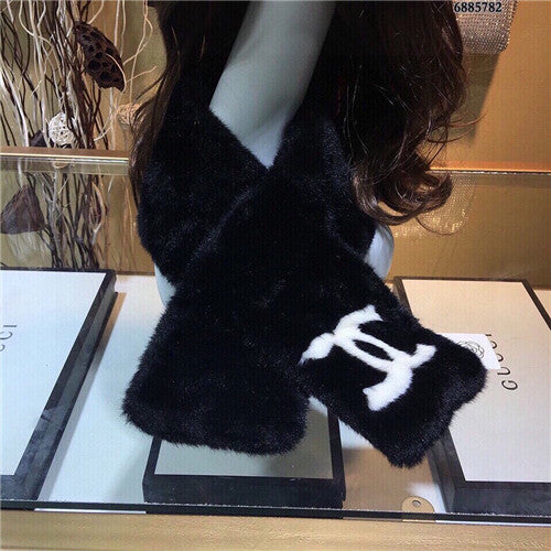 High Quality Luxury Chanel Mink Fur Scarf Scarves – Style 25128
